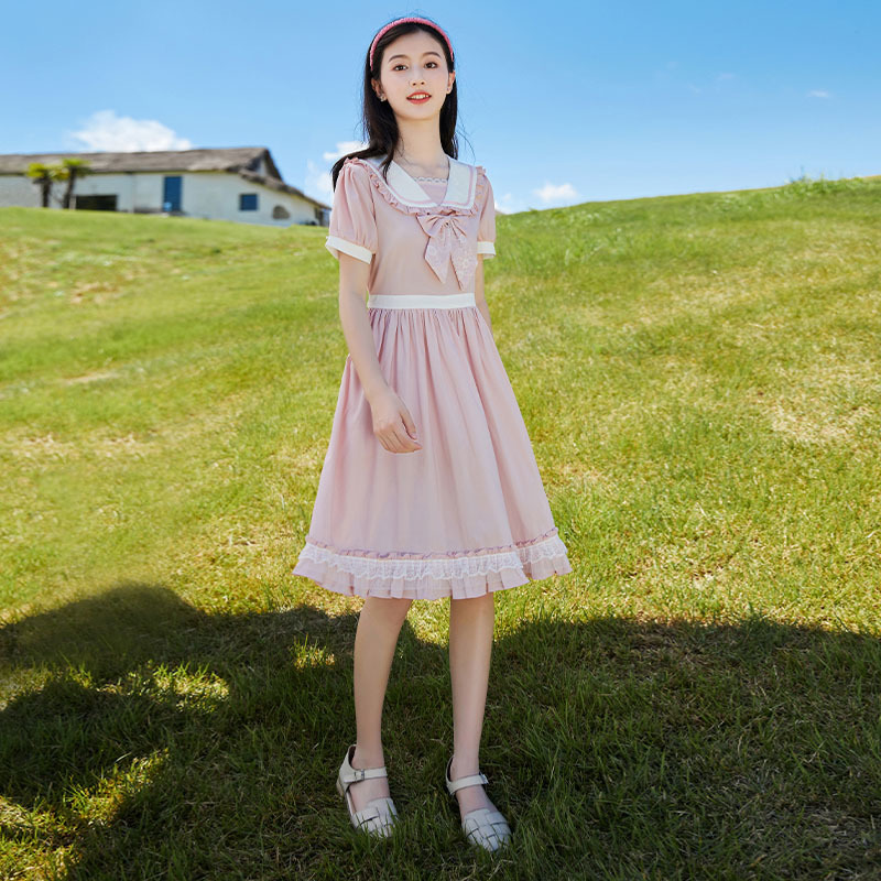 セーラー服 ふんわりセーラーカラーワンピース