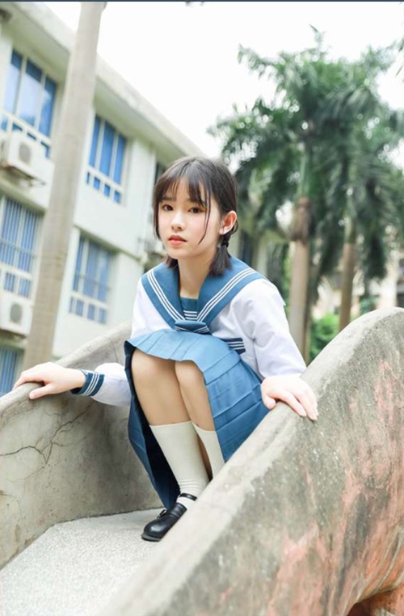 学生風セーラー服長袖 上下セット