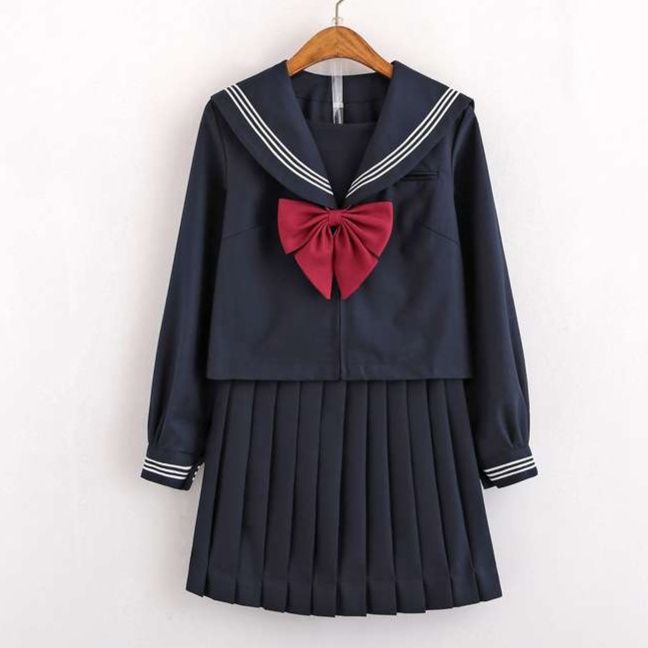 セーラー服 【大きいサイズ】 学生風レトロセーラー制服 女装 コスチューム