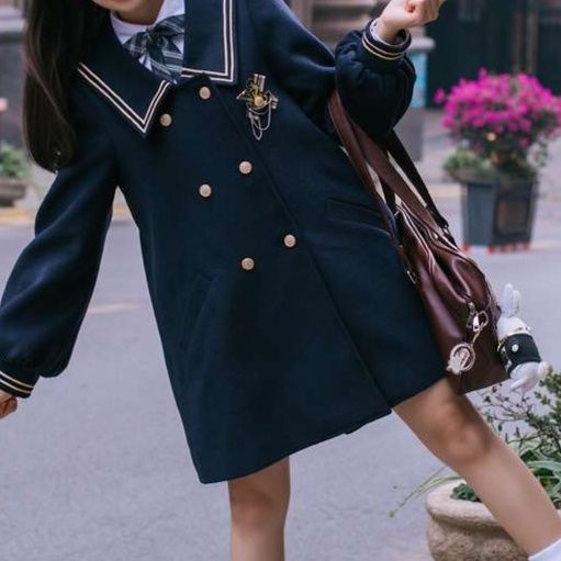 セーラー服 学生風ダブルボタンセーラージャケット