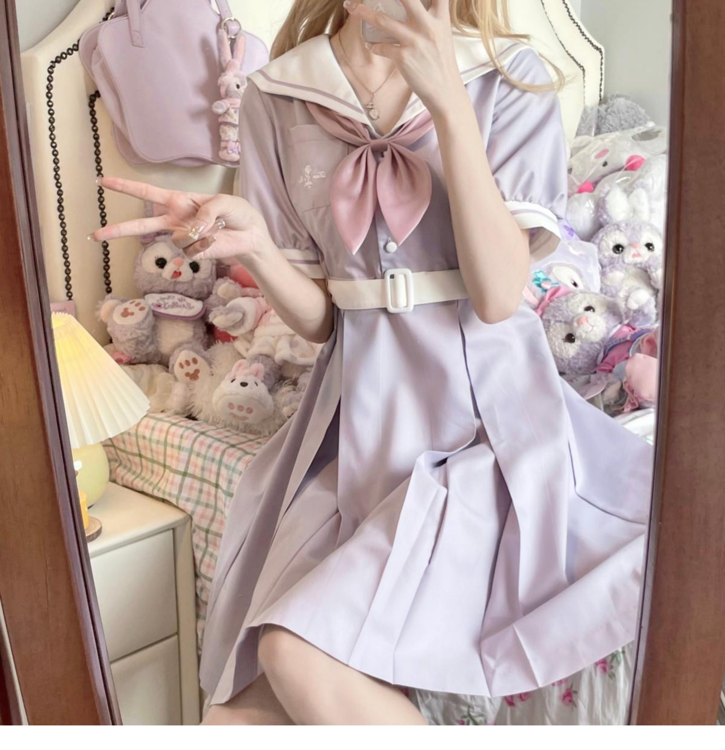 セーラー服 甘めガーリー ワンピース