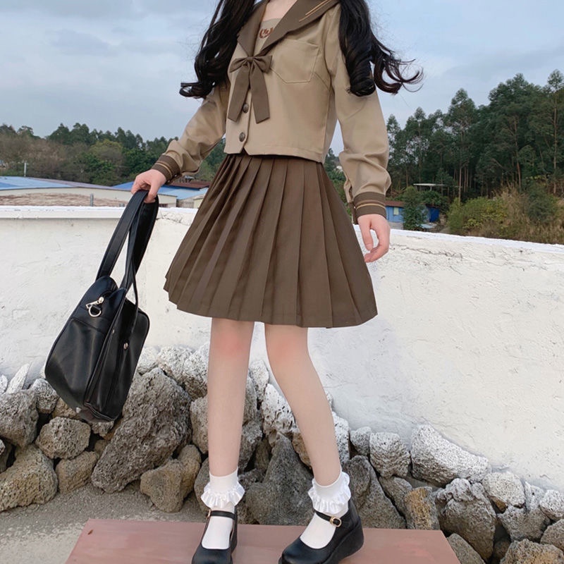 セーラー服 レトロ風リボン付き 制服