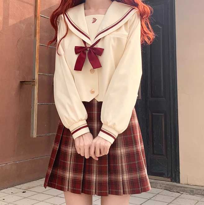 セーラー服 クラシックセーラー帽子 リボン付き