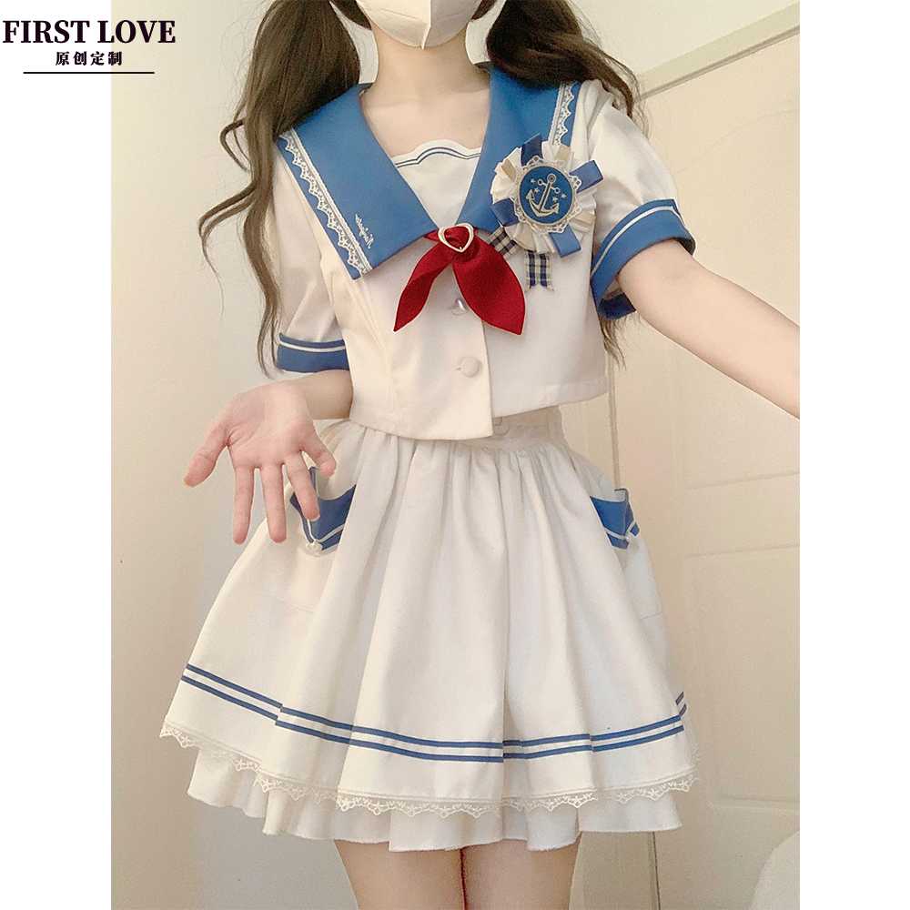 セーラー服 キュートなセーラー風ミニワンピース