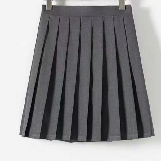 セーラー服コスプレ系桃色リボン グレー襟  制服セット