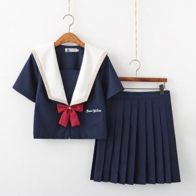 セーラー服コスプレ系清楚で上品な伝統的セーラー服セット