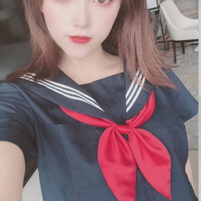 四枚花弁型セーラー服用スカーフリボン