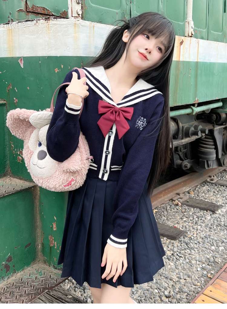 セーラー服 学生風セーラーカーディガン