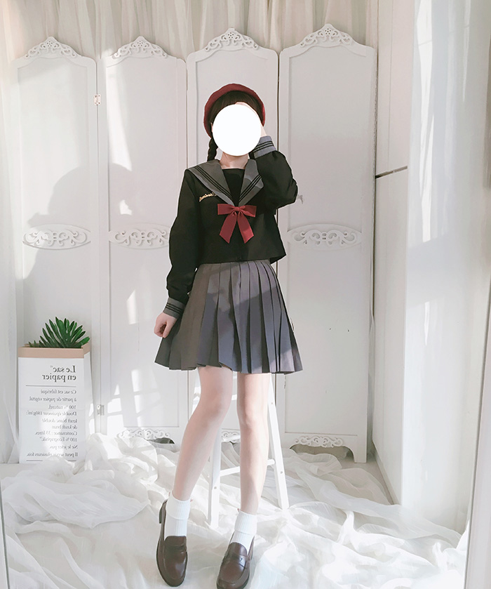 セーラー服 クラシカルリボン セーラートップス