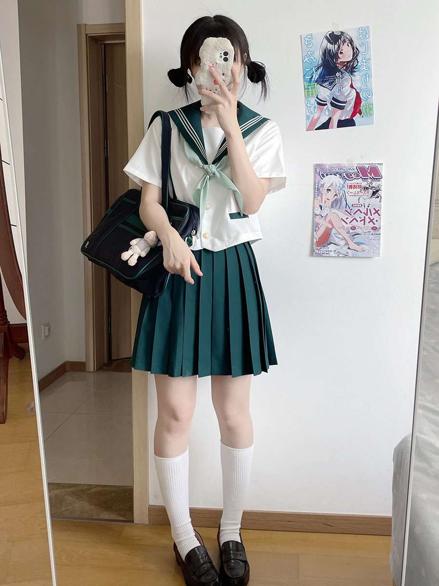 クラシックセーラー服 リボン付き制服セット