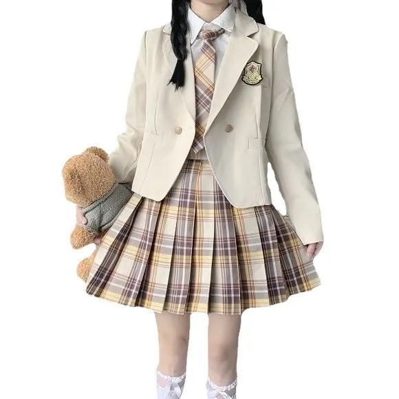 セーラー服 学院風制服ジャケットスカートセット