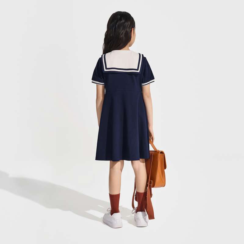 セーラー服  クラシックセーラーカラー学院風ワンピース