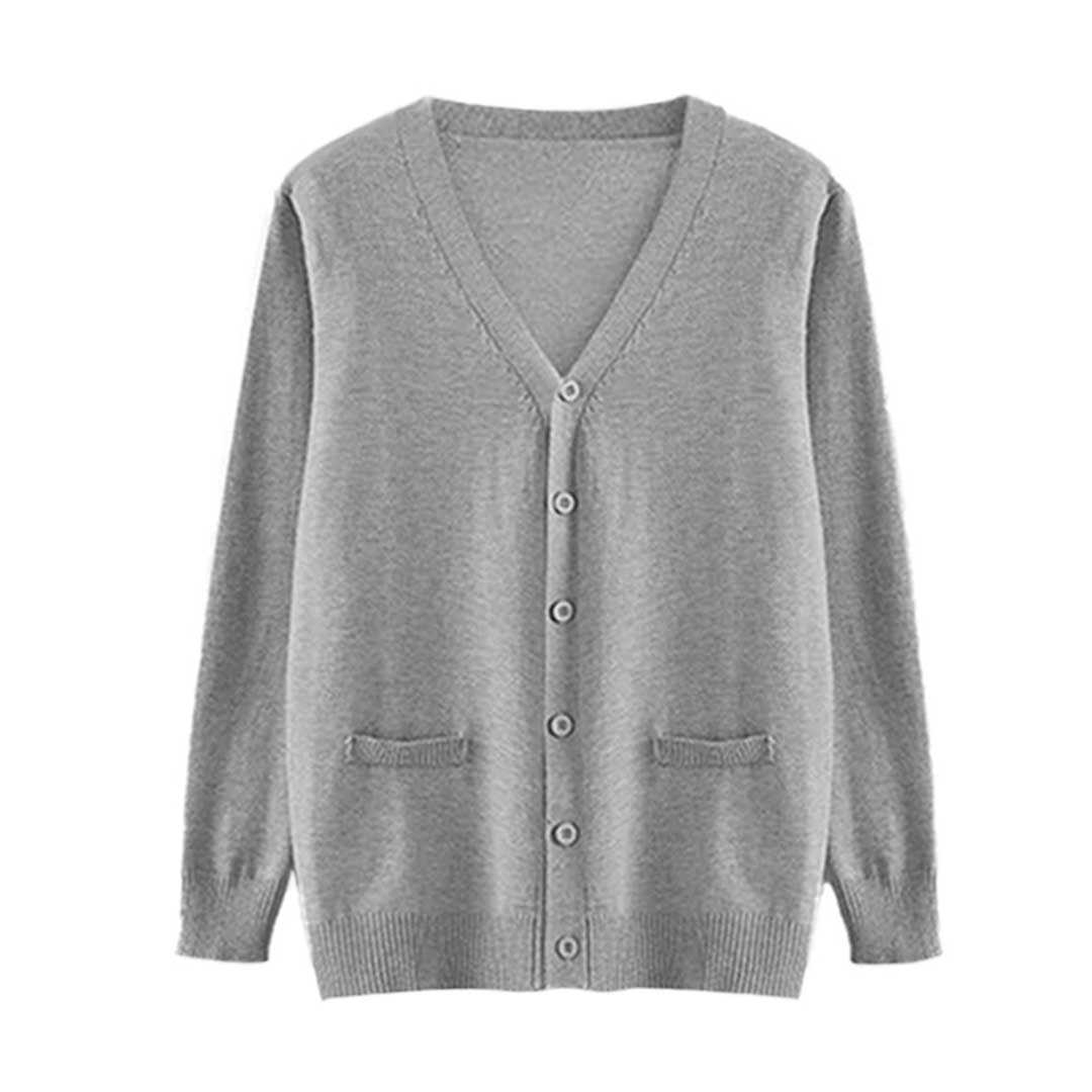 セーラー服 学生制服カーディガン 紺色 男女兼用 通学用ニット