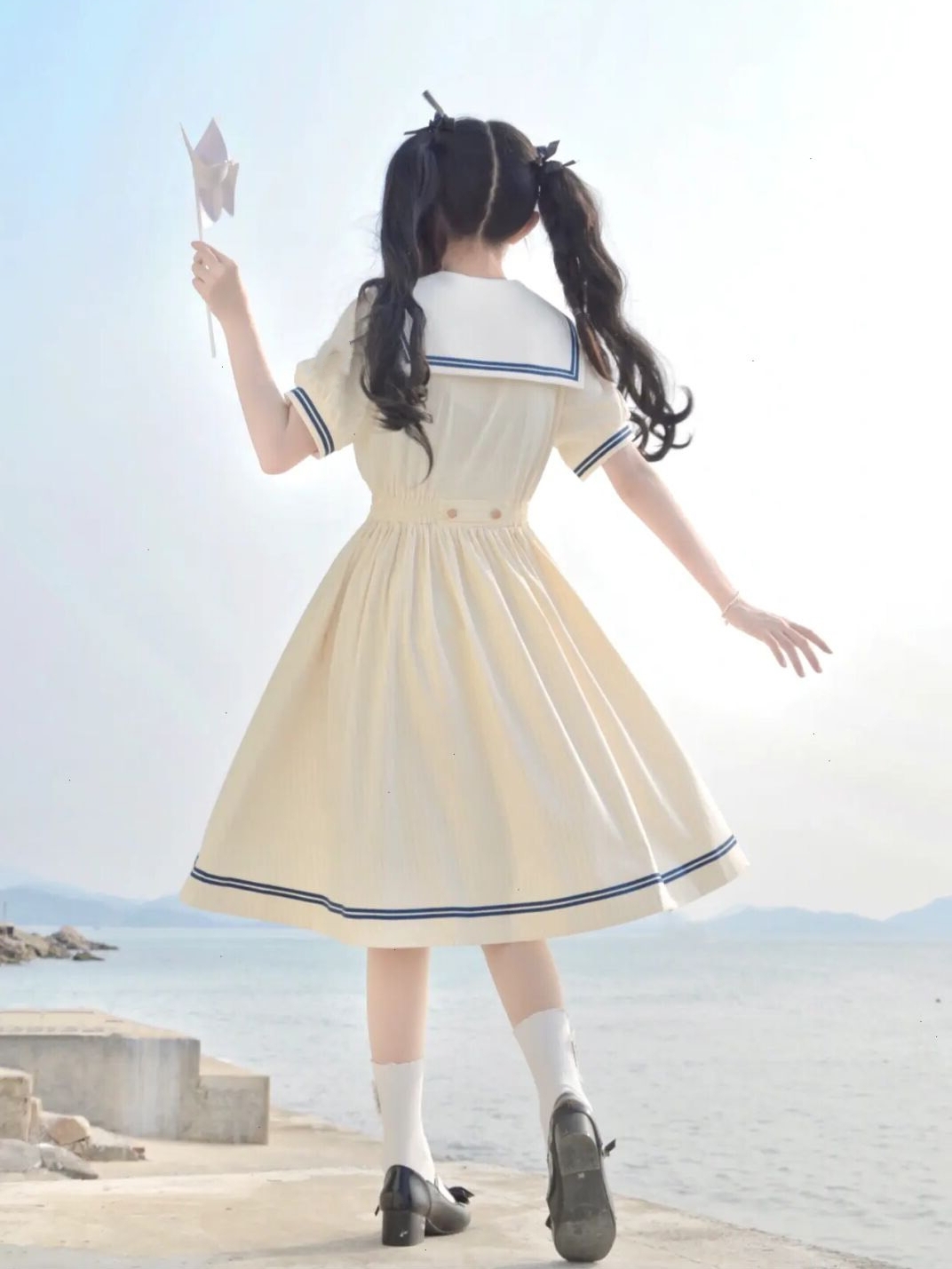 セーラー服 優雅なマリンワンピース風セーラー服