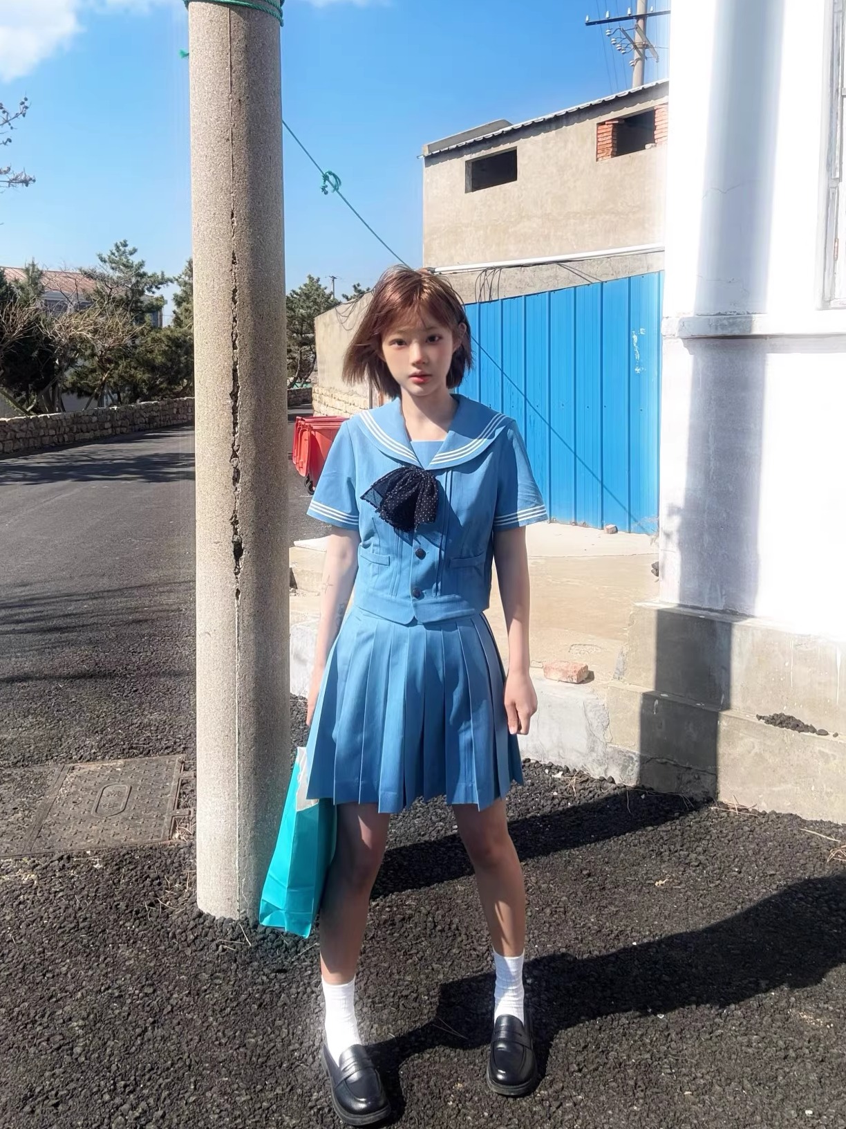 セーラー服 涼感クラシックセーラートップス