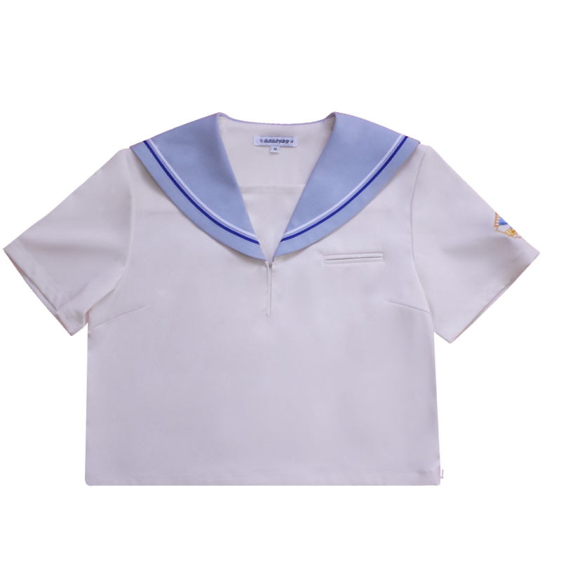 セーラー服 爽やか夏季セーラー半袖トップス