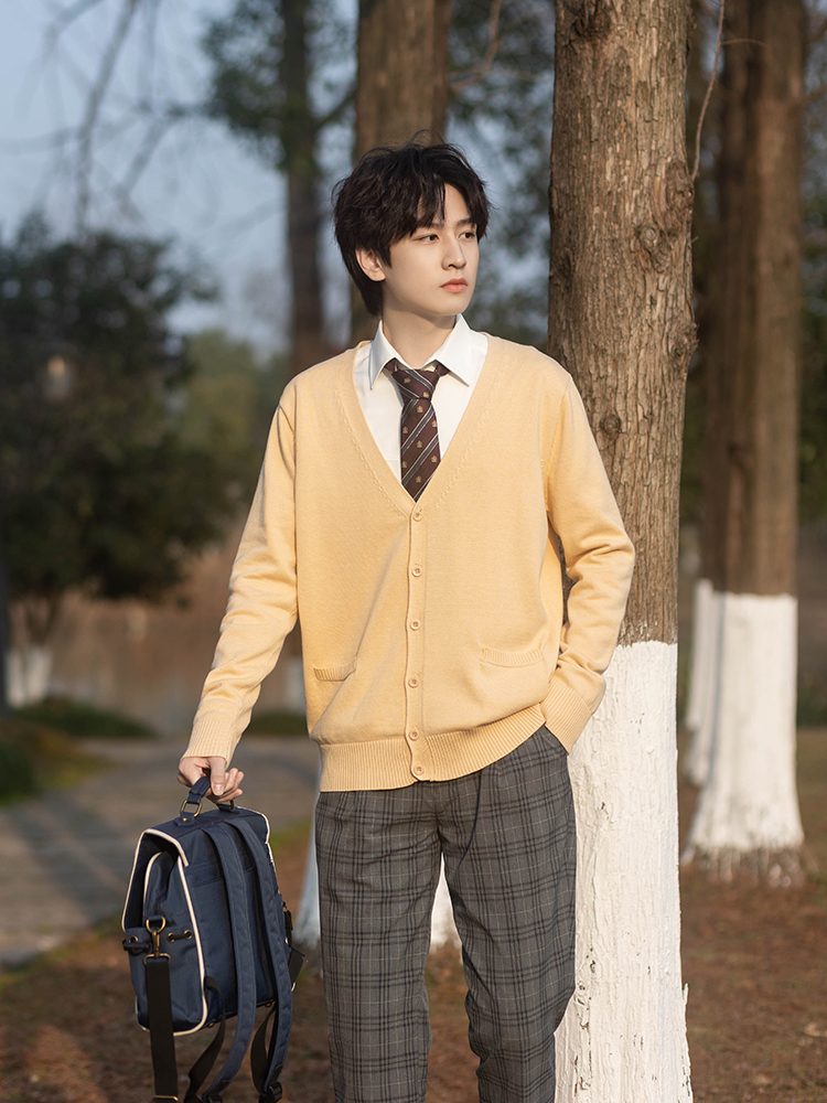 セーラー服 学園スタイル ニットカーディガン