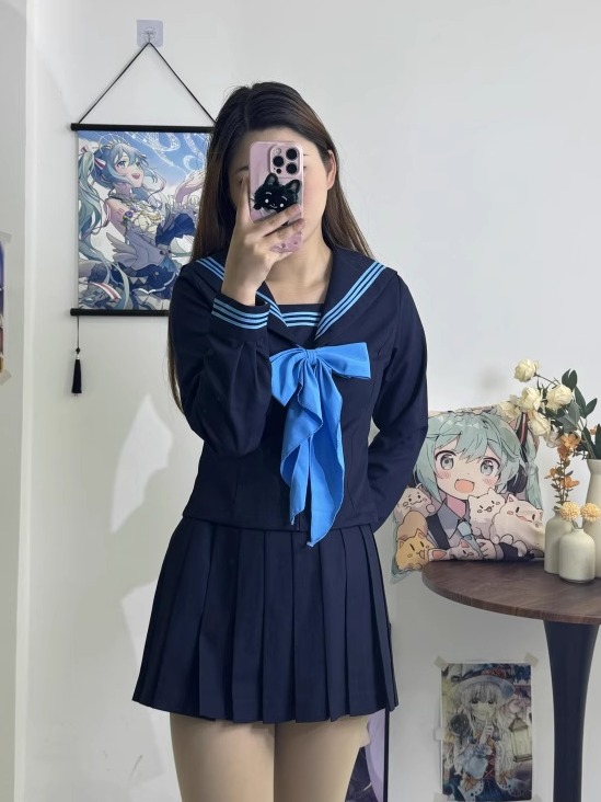 セーラー服 クラシカル リボン セーラートップス