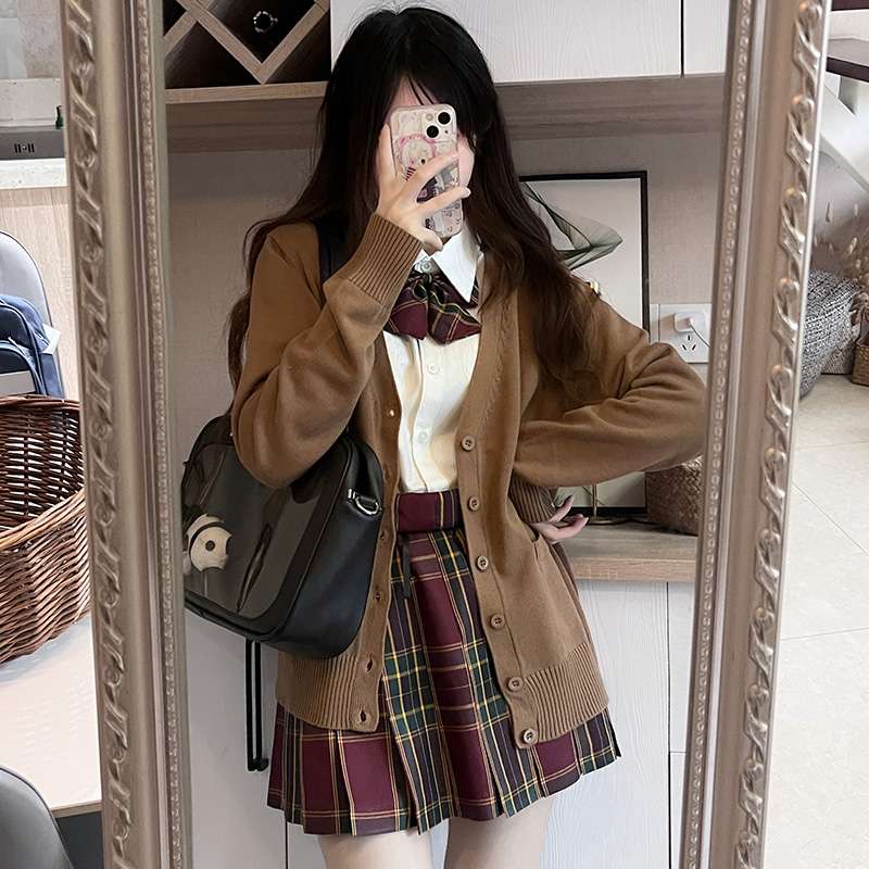 セーラー服 学生風カーディガン スクールコーデセット