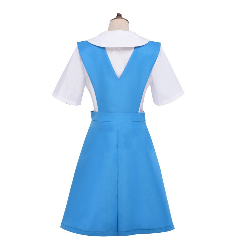 セーラー服 リボン飾り付きジャンパースカート風セーラー服