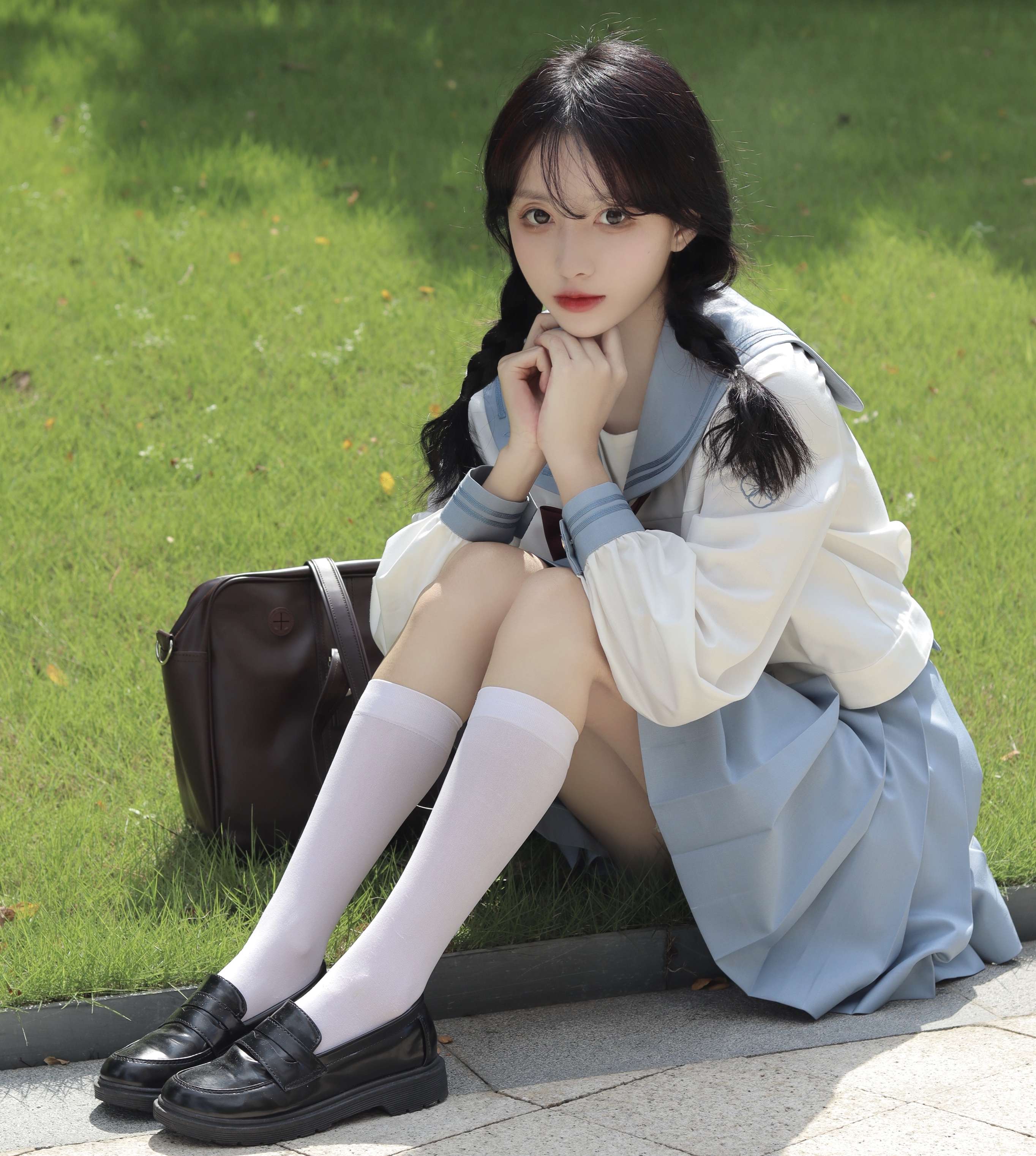 セーラー服 清楚可愛いセーラー風学生服セット