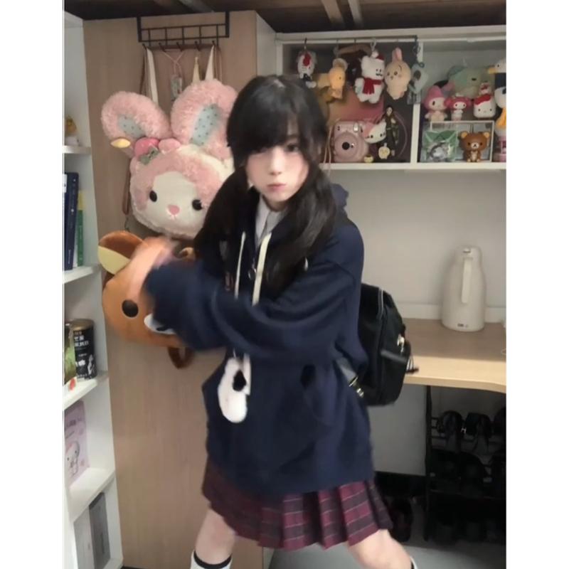 セーラー服 ゆったりルーズフィットセーラー制服カーディガン