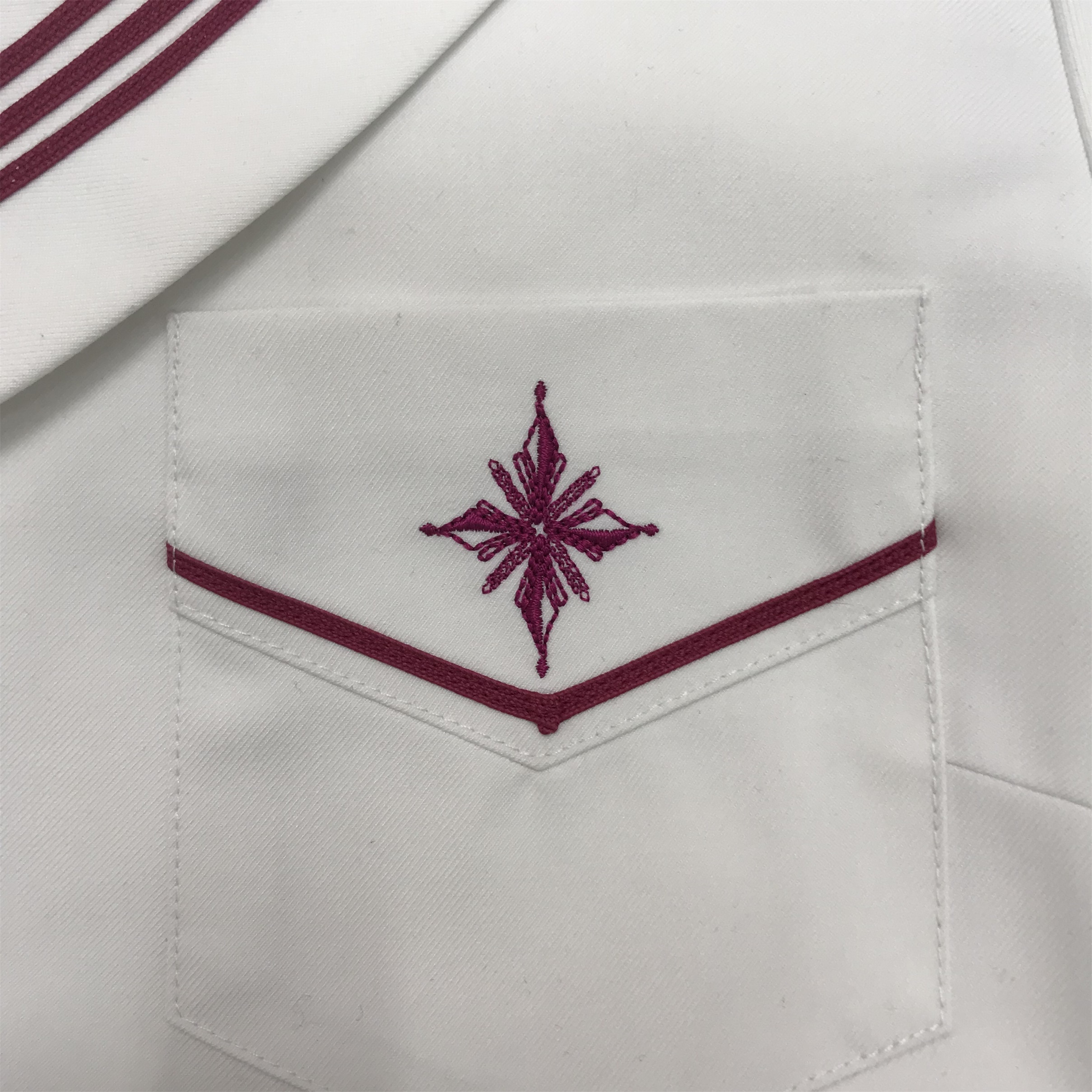 セーラー服 星型ワッペン付きマリン風セーラートップス