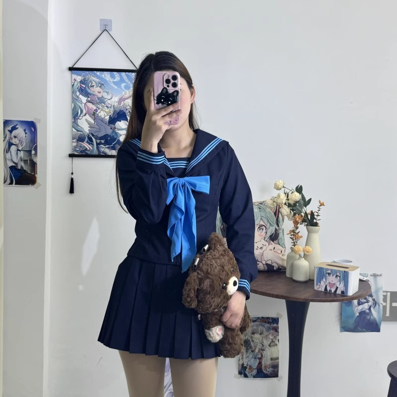 セーラー服 クラシカル リボン セーラートップス
