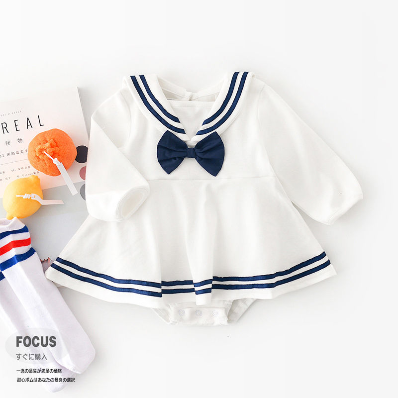 セーラー服 お嬢様マリンロンパース