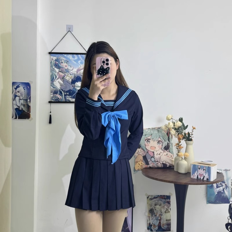 セーラー服 クラシカル リボン セーラートップス