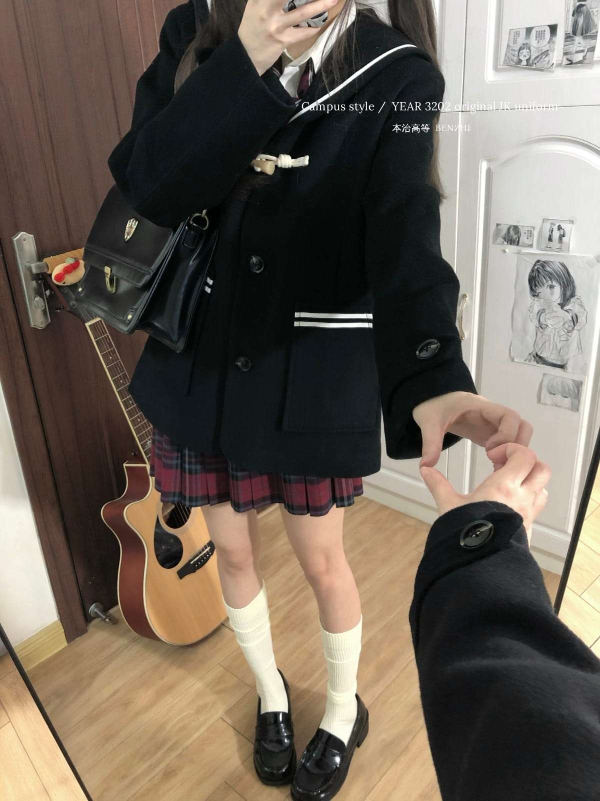 セーラー服 学生風コート カーディガン