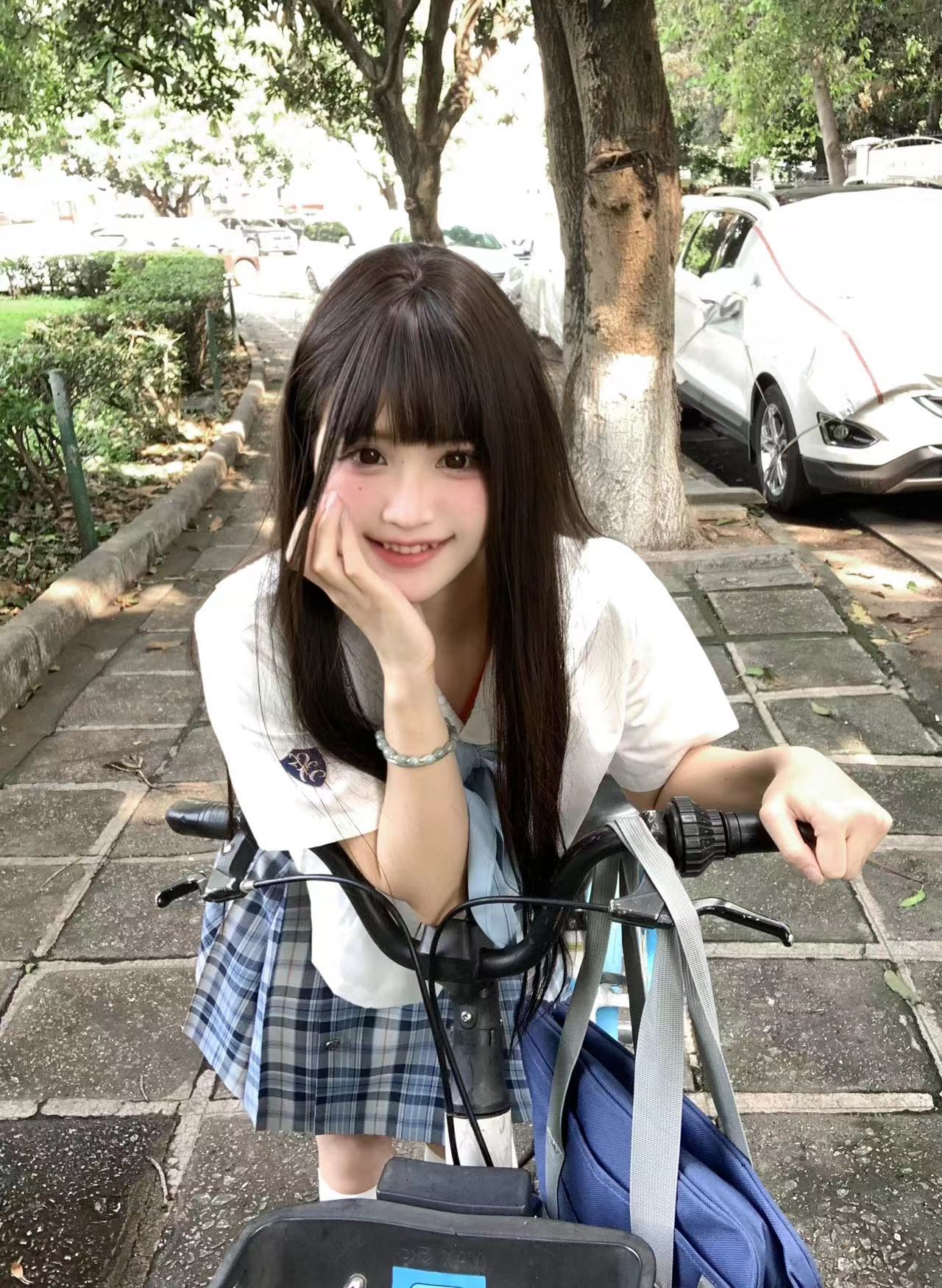 セーラー服 清楚リボン付き学園セーラーブラウス