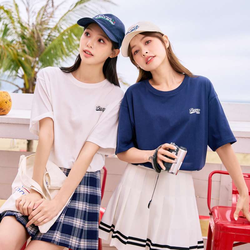 セーラー服  夏季マリンスタイル セーラーカラーTシャツ