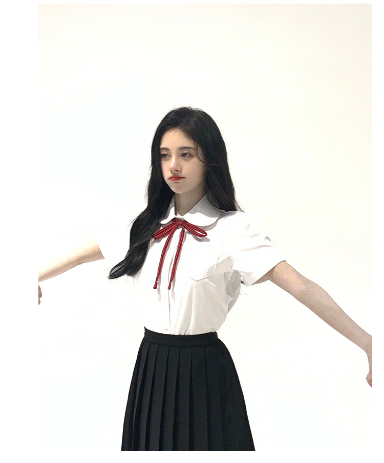 セーラー服 リボン付き清楚セーラーブラウス