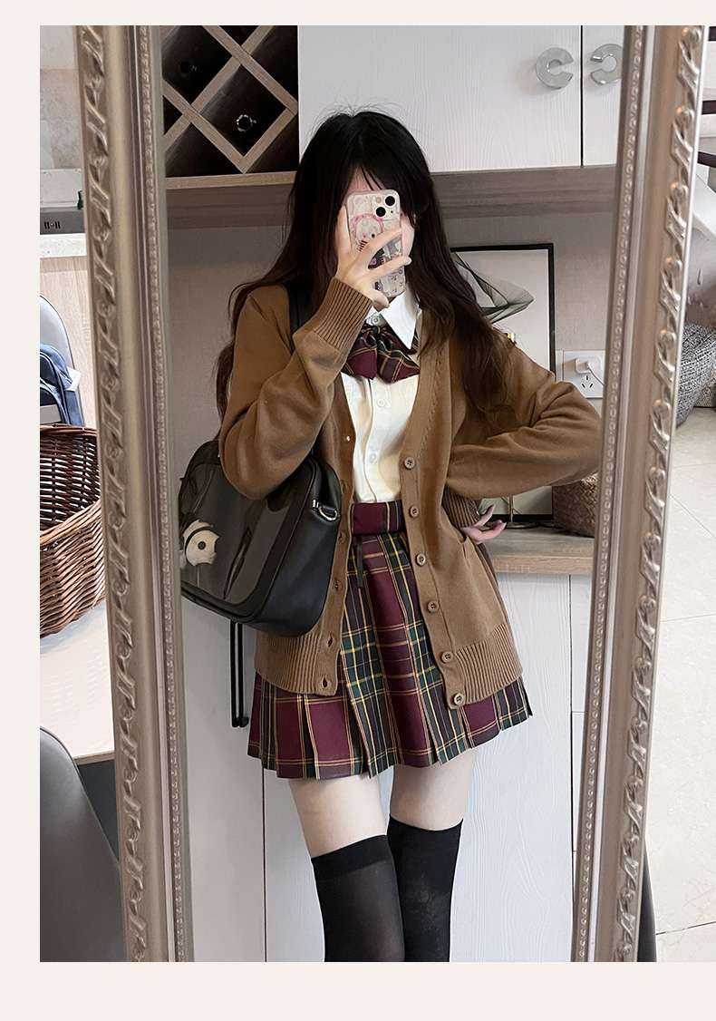 セーラー服 学生風カーディガン スクールコーデセット