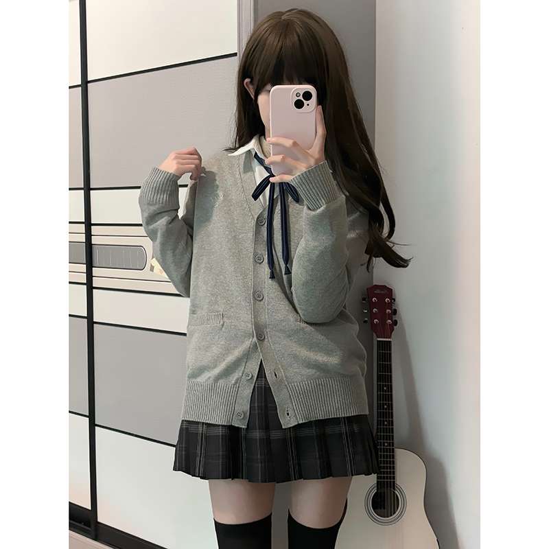 セーラー服  学生風カーディガン制服セット