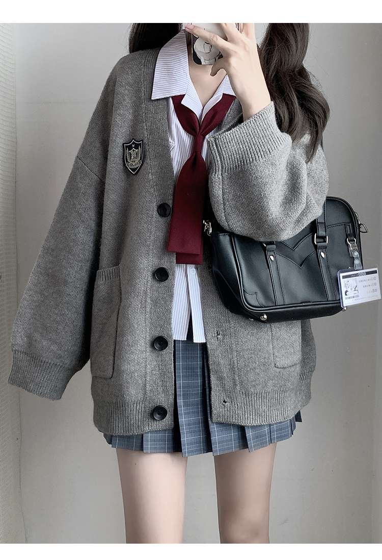 セーラー服 学生風カーディガンアウター