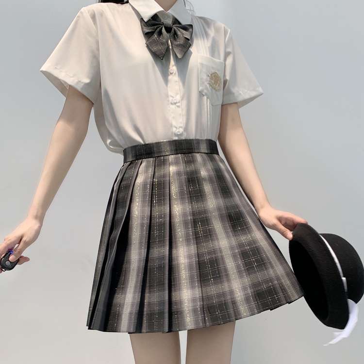 セーラー服  クラシックチェック柄プリーツスカート制服セット