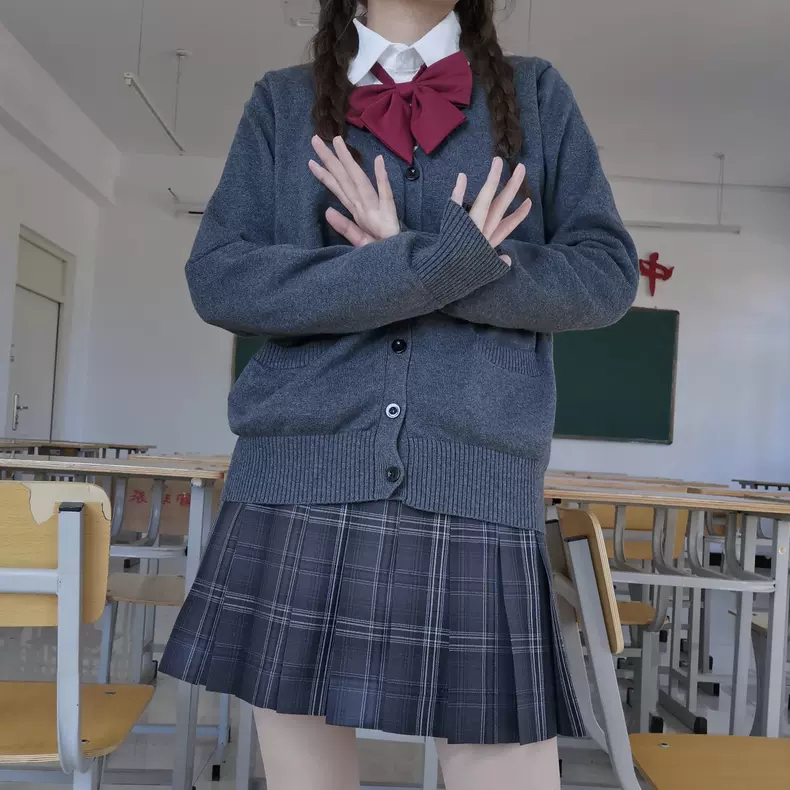 セーラー服 クラシック学園風ニットカーディガン