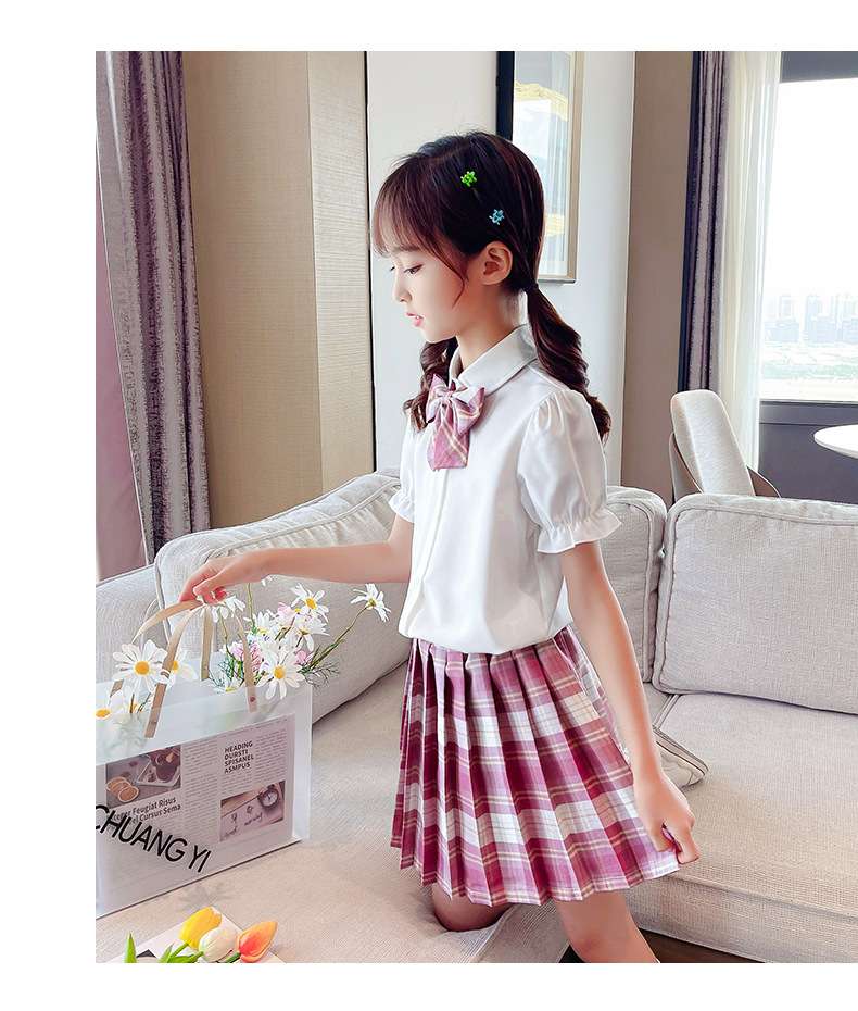 チェック柄半袖 jkスカート　セーラー服専門店