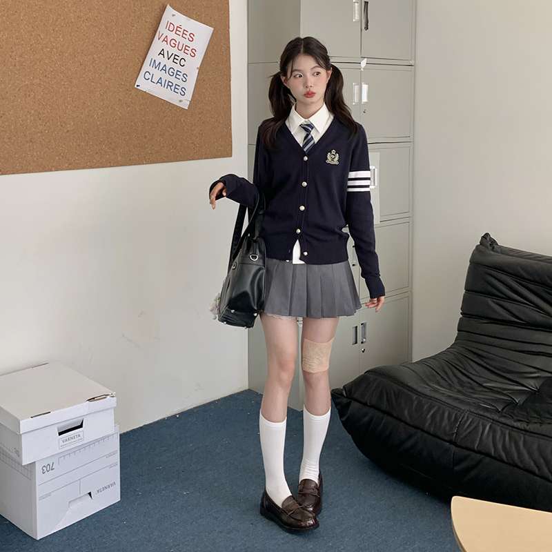 セーラー服 学生風スクールカーディガン