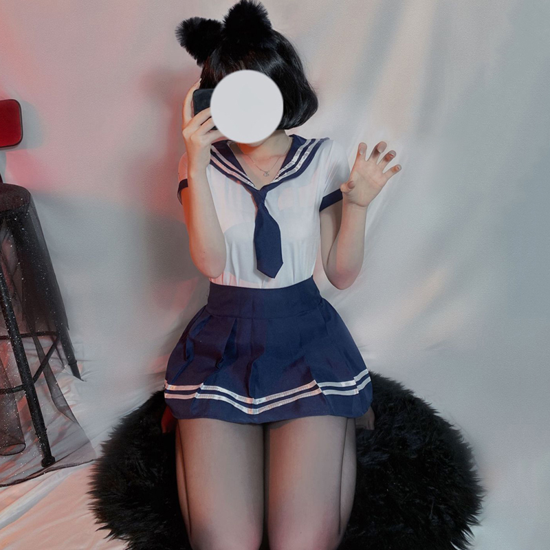 セーラー服 猫耳付き正統派セーラー服