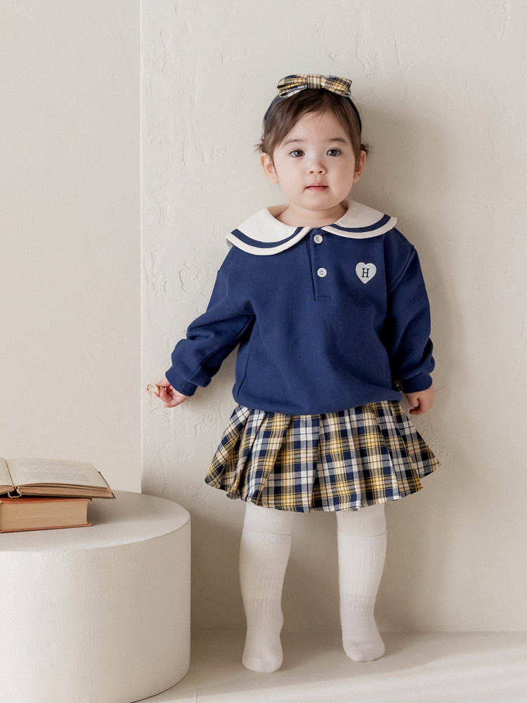 セーラー服 ハートワッペン幼児用セーラーワンピース