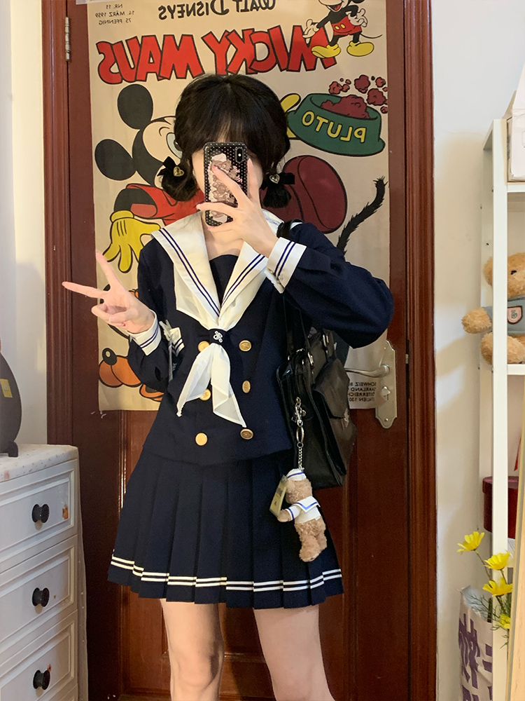 セーラー服 伝統風マリンスタイルセーラー服