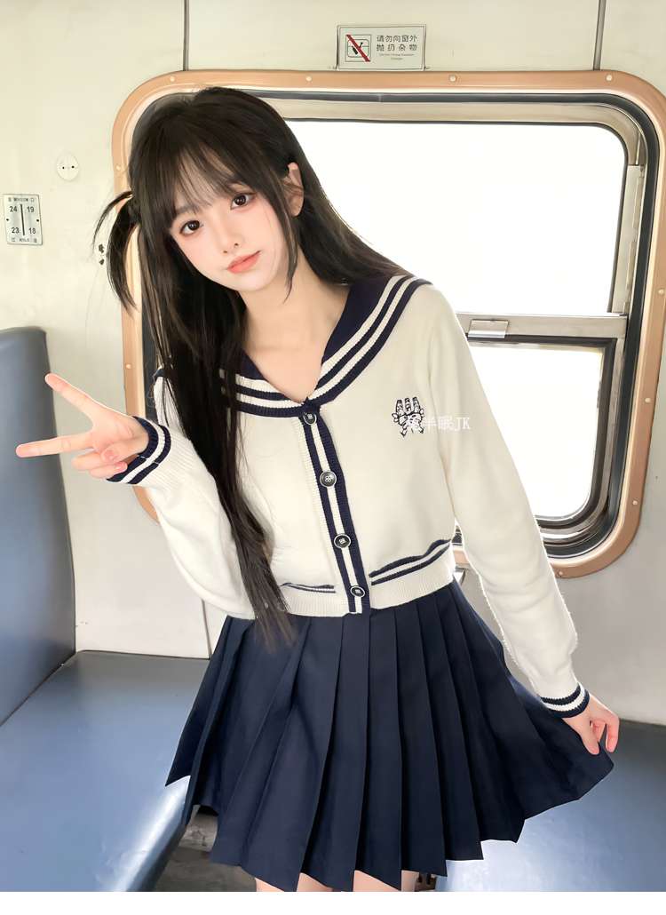 セーラー服 学生風セーラーカーディガン