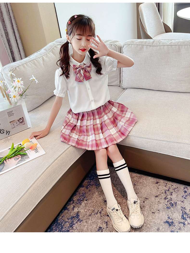 チェック柄半袖 jkスカート　セーラー服専門店