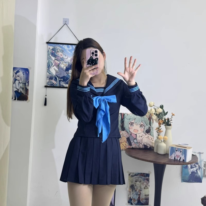 セーラー服 クラシカル リボン セーラートップス