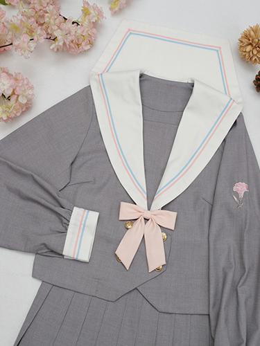 セーラー服 花刺繍入り清楚セーラー制服