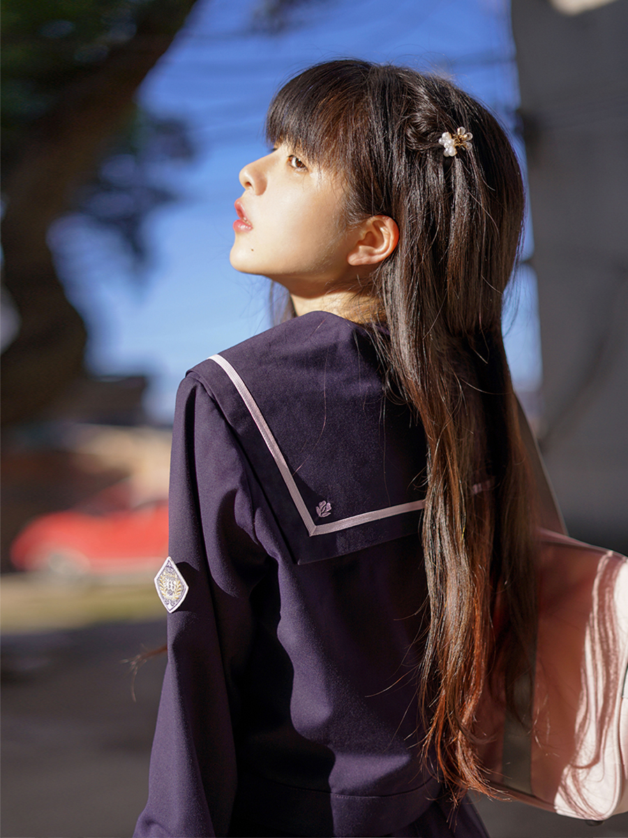 セーラー服 クラシック長袖セーラー襟ブラウス