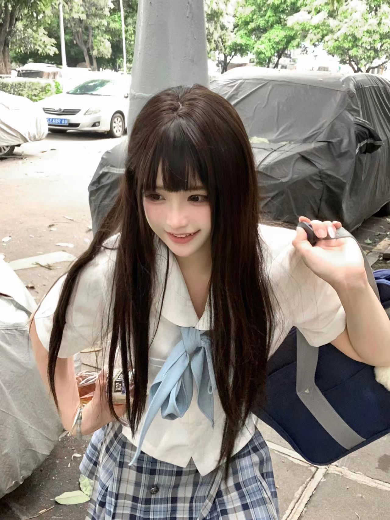 セーラー服 清楚リボン付き学園セーラーブラウス
